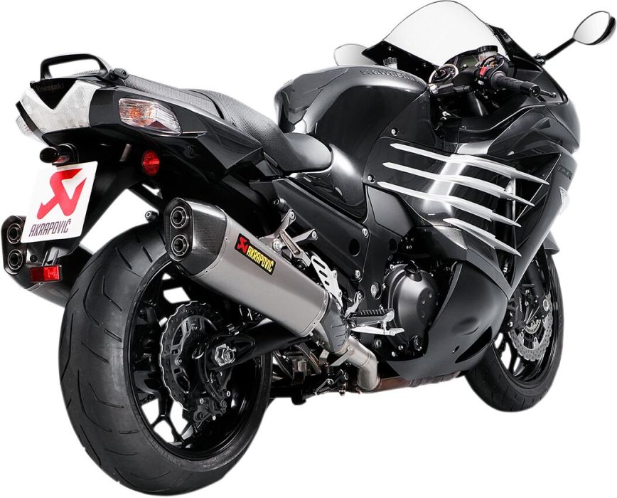 Akrapovic Titanium/carbon Slip on udstødninger til Kawasaki ZZR1400 / ZX14R (12 - 22) - Pitboxen.dk