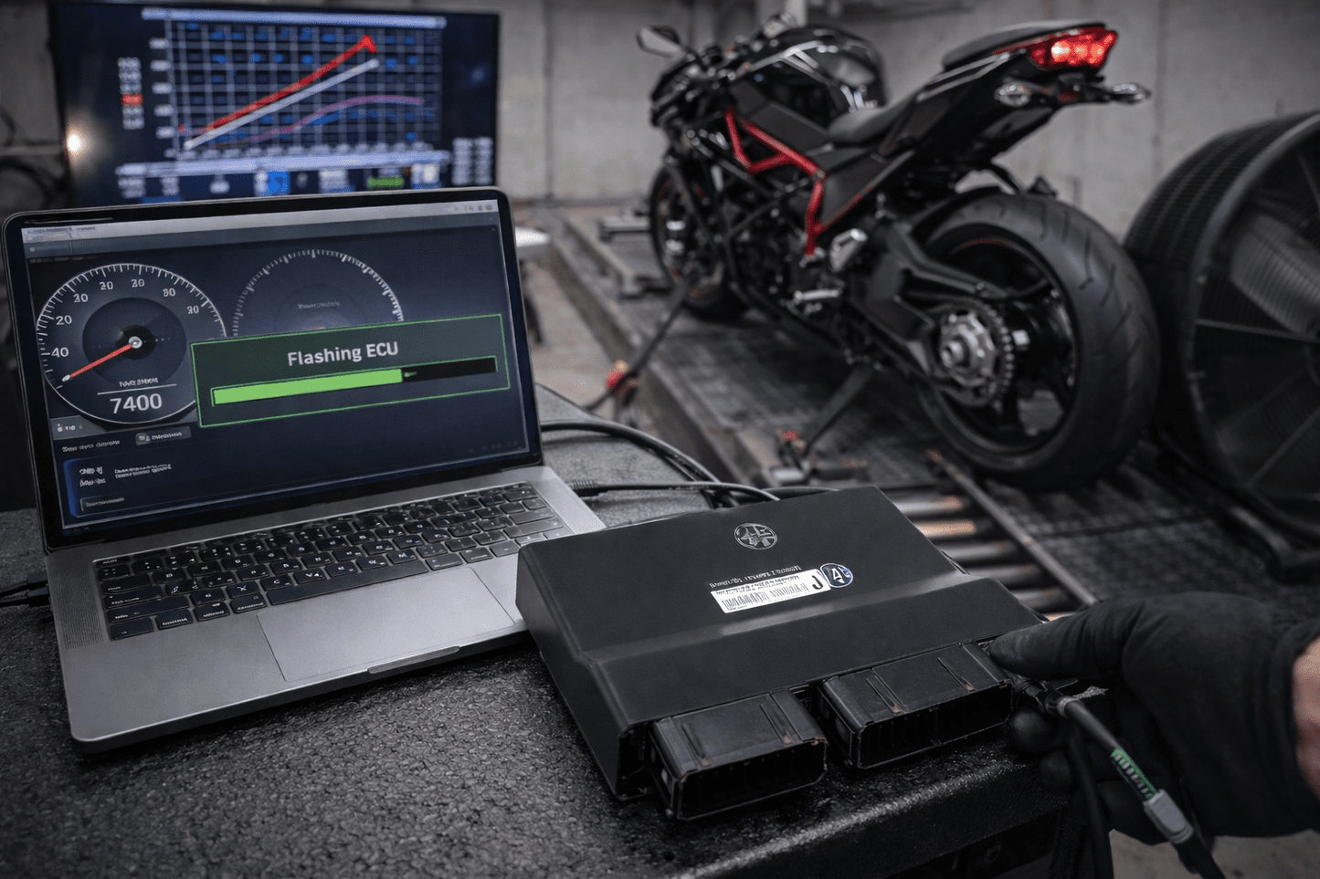 ECU Flashing af motorcykler