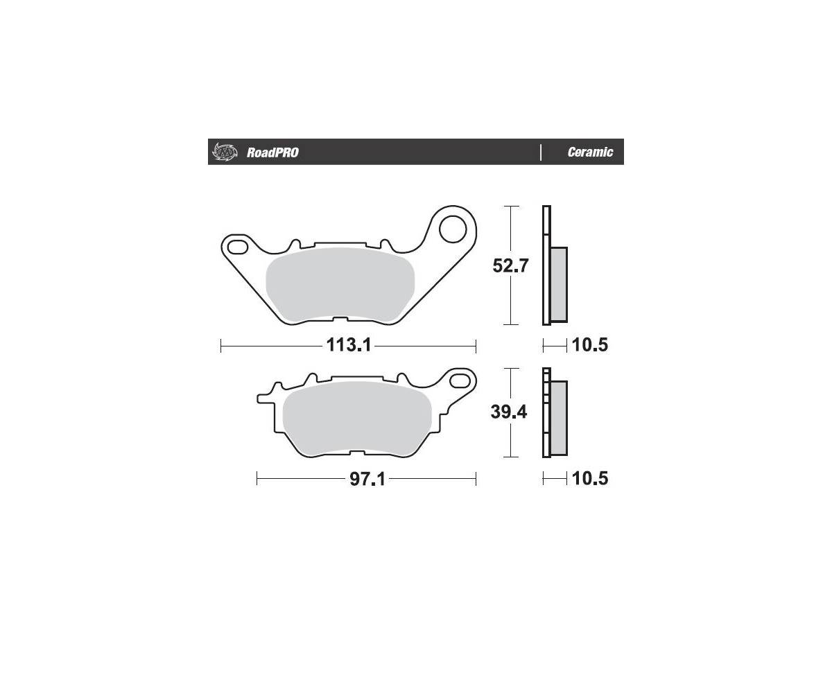 Moto-Master bremseklodser til mc - Keramiske