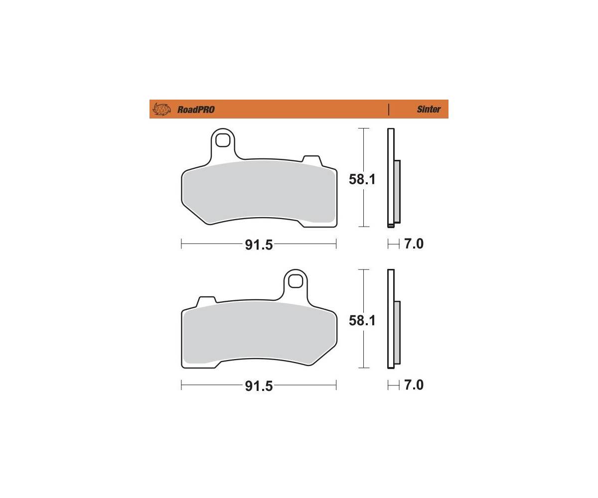 Bremseklodser til MC - Moto-Master Road Pro