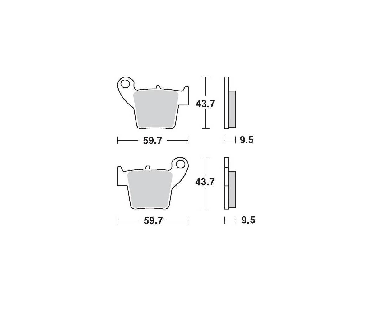 Motomaster bremseklodser til Off Road - Nitro Sport
