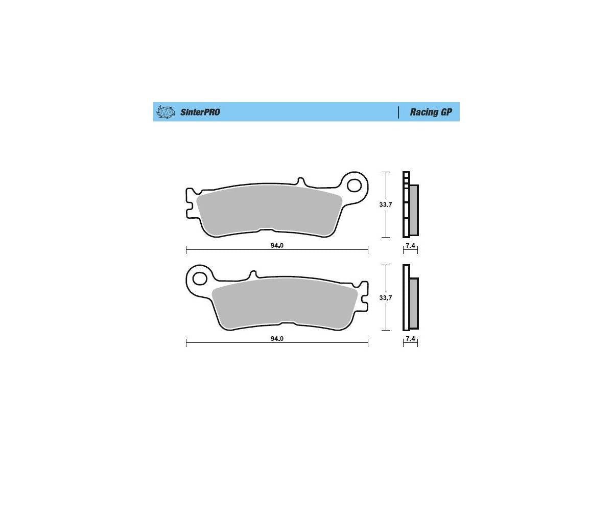 Motomaster sinter bremseklodser til Off Road - Racing GP