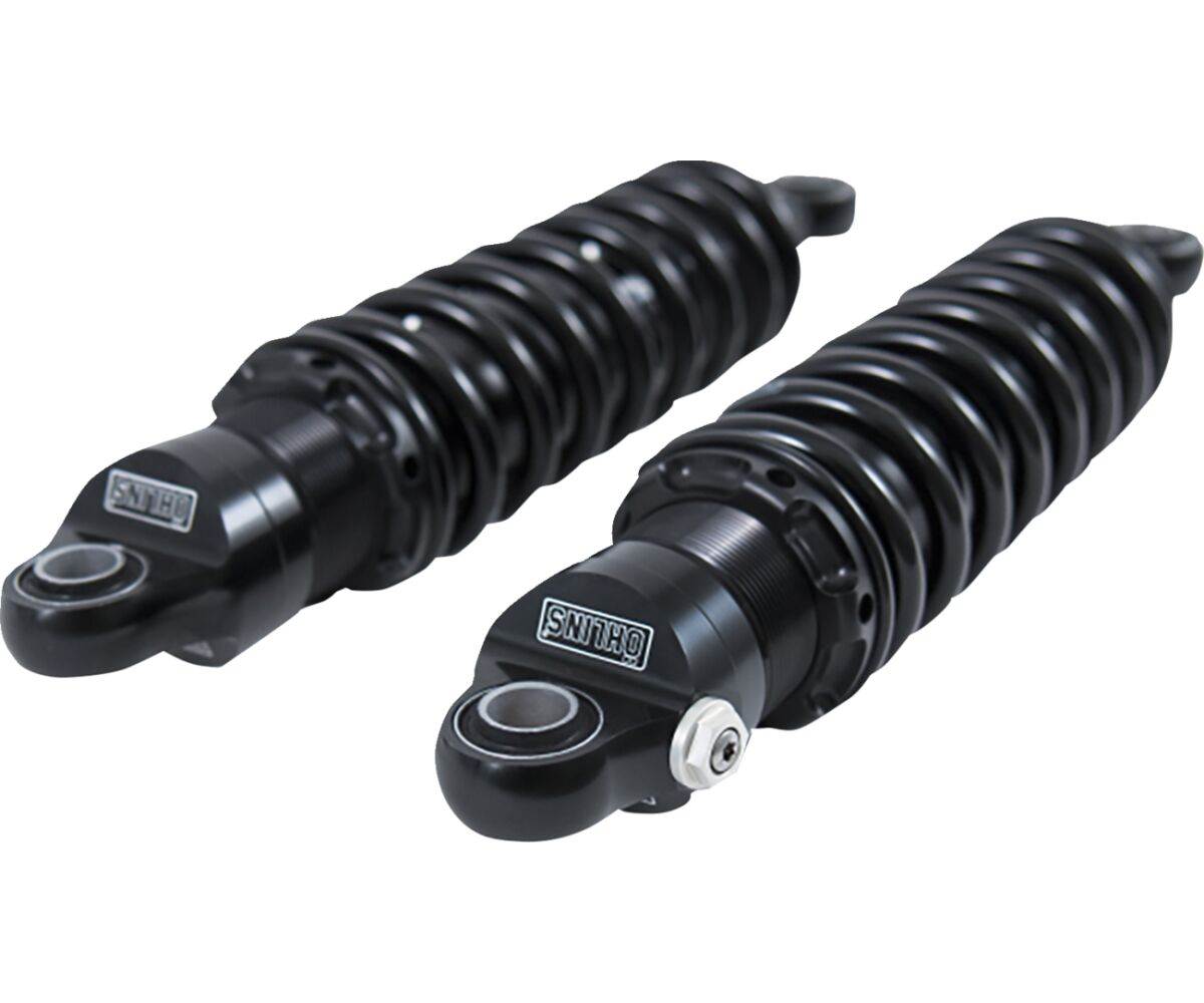 Harley Davidson Dyna Street Bob m.fl. Öhlins STX36D Blackline Twin Shocks - Pitboxen Performance