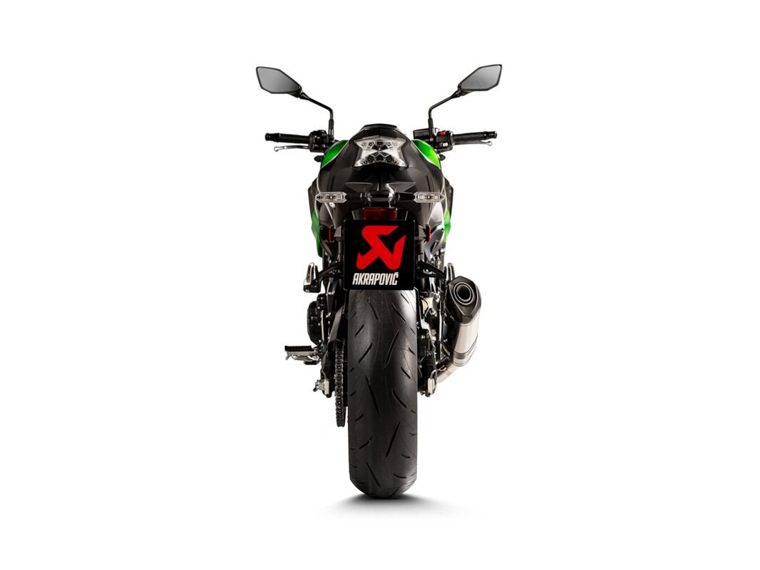 Kawasaki Z900 2025 udstødning - Akrapovic slip - on, titan - Pitboxen Performance