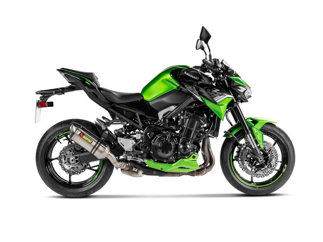 Kawasaki Z900 2025 udstødning - Akrapovic slip - on, titan - Pitboxen Performance