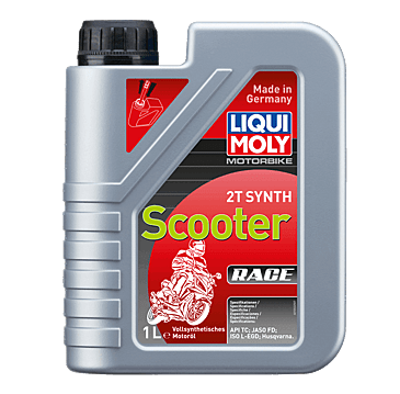 2 - Takt olie fuldsyntetisk - Off Scooter Race 2T Synth - Liqui Moly - 1L - Pitboxen.dk