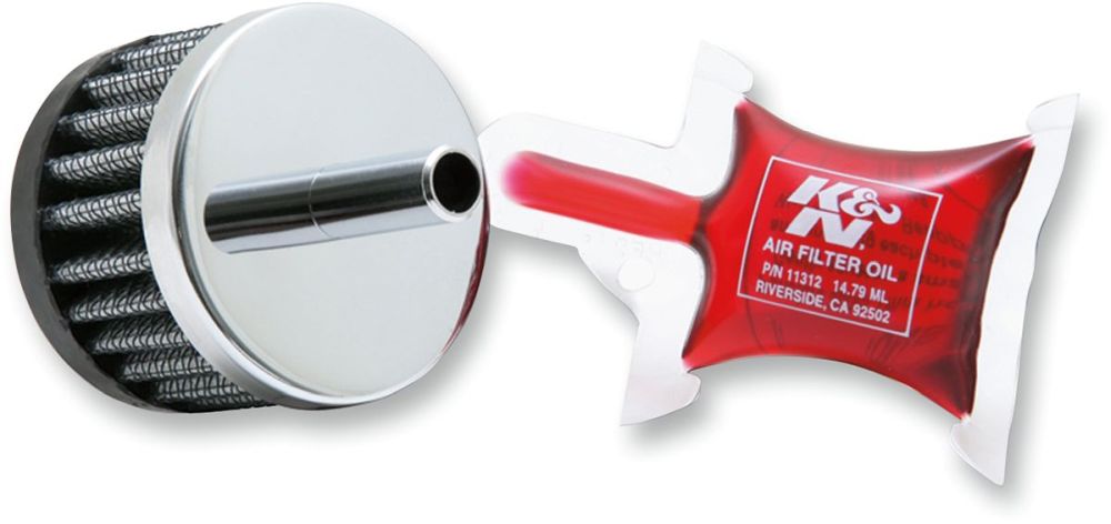 K&N Filter for Krumtapudluftning 3/8" - Pitboxen Performance