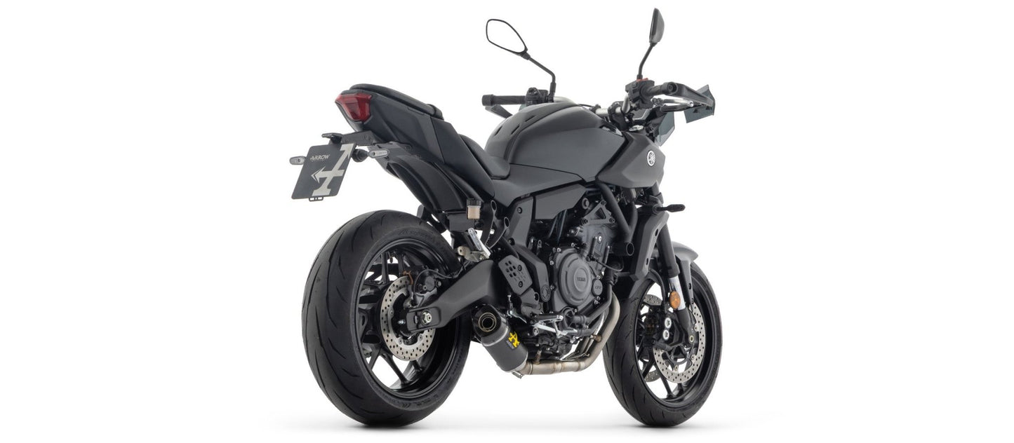 71095AKN Arrow Full system racing med Thunder "DARK" - alu udstødninger til Yamaha MT - 07 2025 - Pitboxen.dk