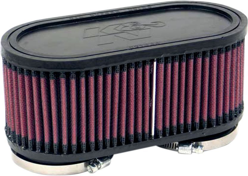 K&N Universal DUAL FLANGE Filter OVAL - Pitboxen Performance