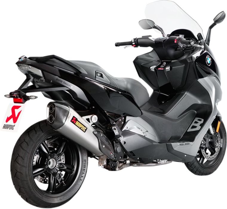 Akrapovic Titanium/carbon Slip on udstødning til BMW C650 SPORT (16 - 17) - Pitboxen.dk