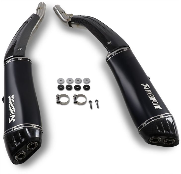 Akrapovic Titanium/carbon Slip on udstødninger til BMW K1600B / Grand America (18 - 20) - Pitboxen.dk