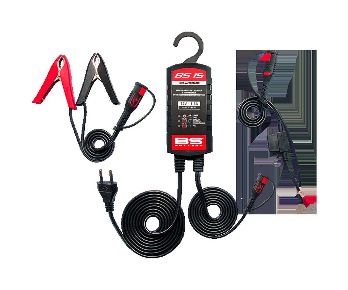 BS Battery BS15 batterilader til MC