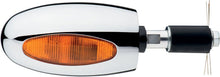 BL 1000 HALOGEN BAR END INDICATOR AMBER BRASS - CHROMED - Pitboxen.dk