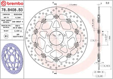 Ducati Sixty2 16-20 m.fl. bremseskive for, ORO flydende - Brembo