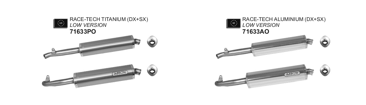 Honda VTR 1000 SP-2/RC51 2002-2003 Arrow udstødning. Slip-on udstødninger, komplette udstødninger, manifold/forrør. Find det hos Pitboxen.dk