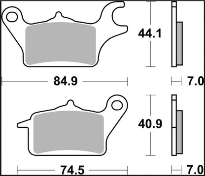 Kawasaki Pro 17-20 m.fl. bremseklodser, Carbon keramisk CC - Brembo