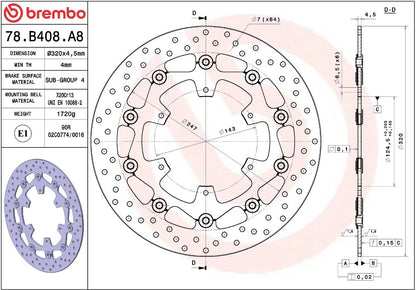 Ktm SMC 690 R 14 - 17 m.fl. bremseskive for, ORO flydende - Brembo - Pitboxen.dk