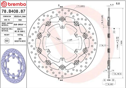 Ktm SUPER ADVENTURE 1290 S 17 - 21 m.fl. bremseskive for, ORO flydende - Brembo - Pitboxen.dk