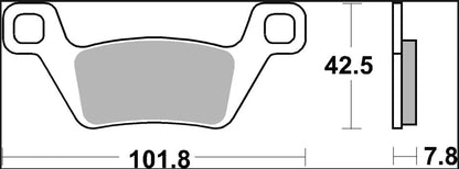 Kymco MXU 700 I 4X4 13-20 m.fl. bremseklodser, sinter SD Offroad - Brembo