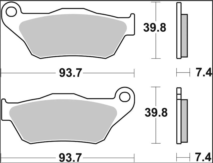 Mbk SKYCRUISER 125 06 - 13 m.fl. bremseklodser, Carbon keramisk (OEM) - Brembo - Pitboxen.dk