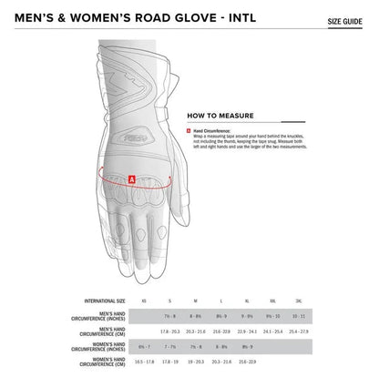 Find den rigtig størrelse handske med Alinestars størelsesguide