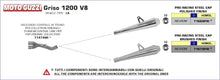 Moto Guzzi GRISO 1200 V8 2007-2016 Arrow udstødning. Slip-on udstødninger, komplette udstødninger, manifold/forrør. Find det hos Pitboxen.dk
