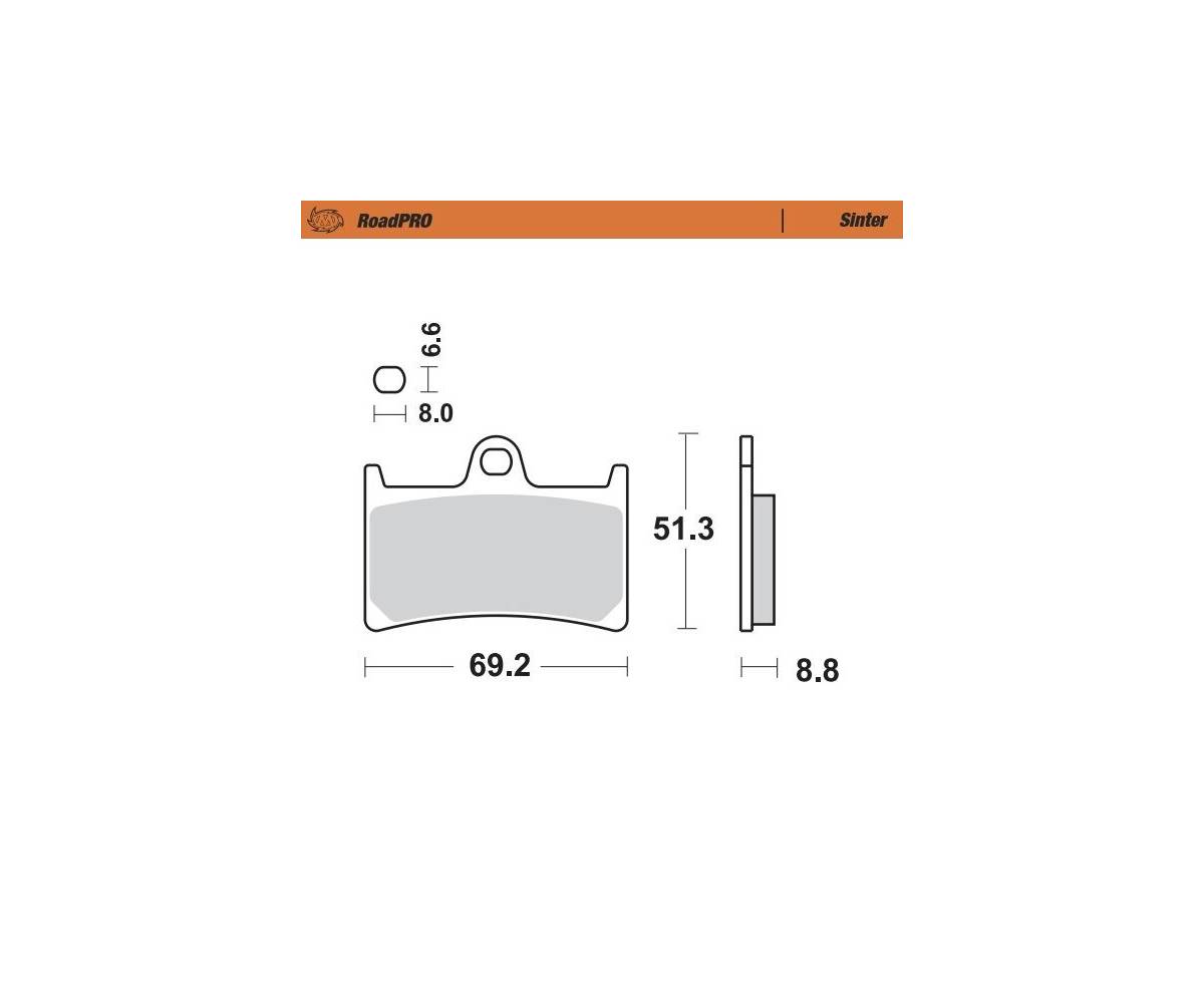 Bremseklodser til MC - Moto-Master Road Pro