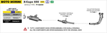 Moto Morini X-CAPE 650 2022-2025 Arrow udstødning. Slip-on udstødninger, komplette udstødninger, manifold/forrør. Find det hos Pitboxen.dk