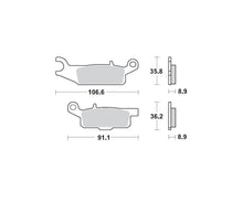 Motomaster bremseklodser til ATV  - Nitro