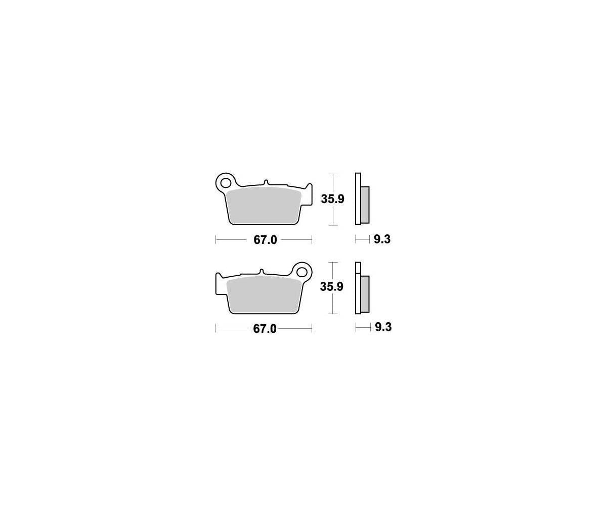 Motomaster bremseklodser til Off Road - Nitro