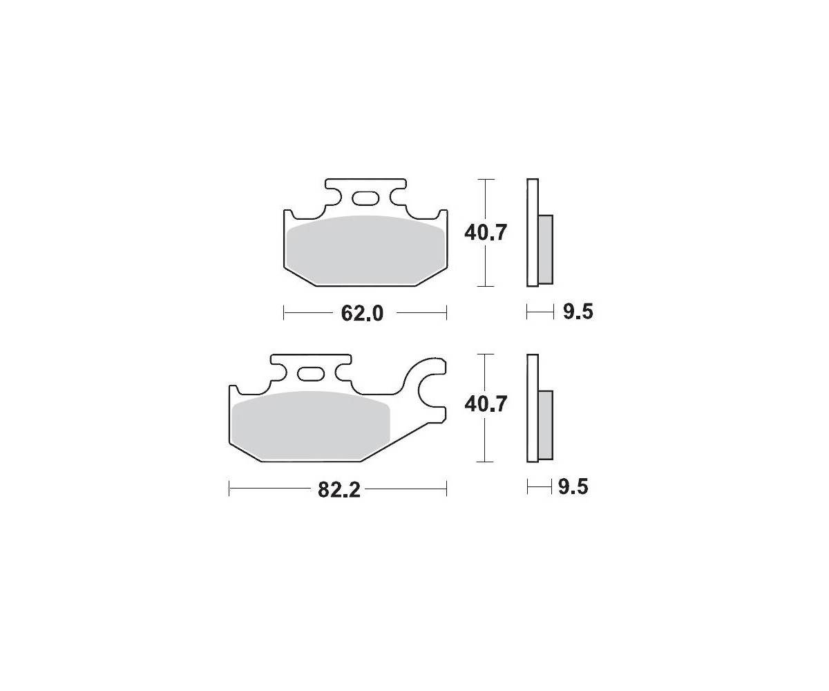 Motomaster bremseklodser til ATV - Sinter Pro Racing