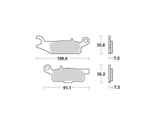 Motomaster bremseklodser til ATV - Sinter Pro Racing