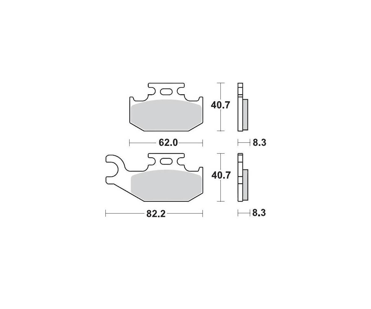 Motomaster bremseklodser til ATV - Sinter Pro Racing