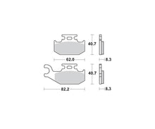 Motomaster bremseklodser til ATV - Sinter Pro Racing