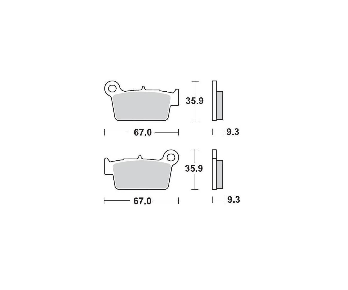 Motomaster bremseklodser til Off Road - Sinter Pro Racing