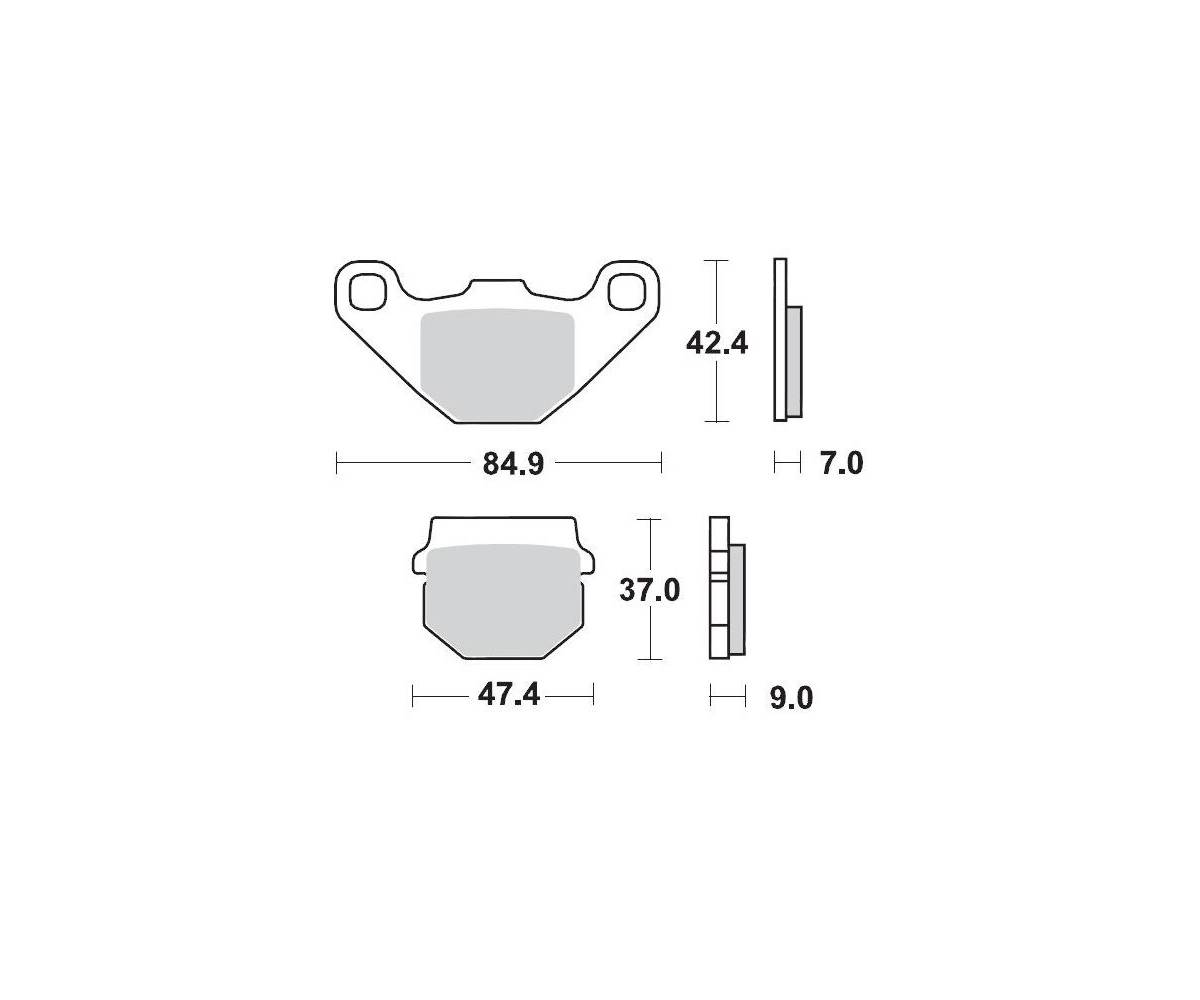 Motomaster bremseklodser til Off Road - Sinter Pro Racing