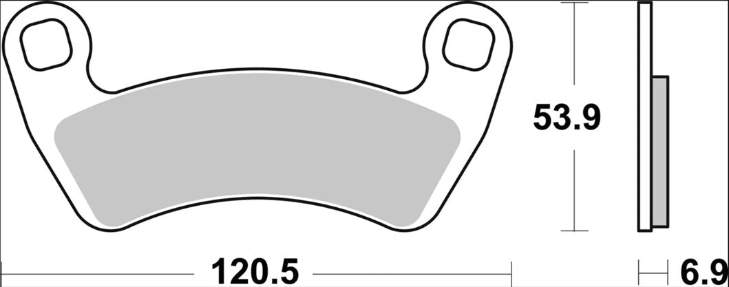 Polaris EPS 64 21 m.fl. bremseklodser, sinter SD Offroad - Brembo 07PO17SD
