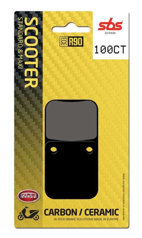 SBS 100CT bremseklodser carbon keramisk til scooter – gademodel - Pitboxen.dk