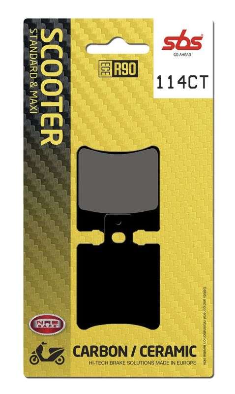 SBS 114CT bremseklodser Carbon keramisk til scooter – gadeegnet - Pitboxen.dk