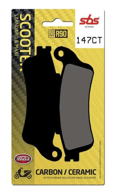 SBS 147CT bremseklodser Carbon keramisk til scooter – gadeegnet - Pitboxen.dk