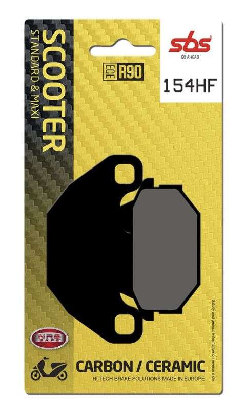 SBS 154HF bremseklodser – keramisk materiale til gade og touring - Pitboxen.dk