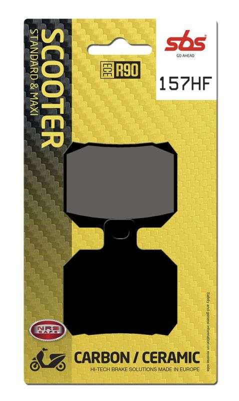 SBS 157HF bremseklodser – keramisk materiale til gade og touring - Pitboxen.dk