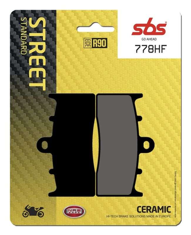 SBS 778HF bremseklodser – keramisk materiale til gade og touring - Pitboxen.dk