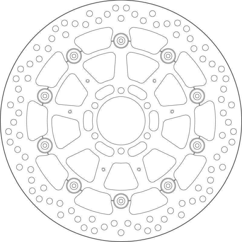 SBS Bremseskive flydende - rund til front - Pitboxen.dk