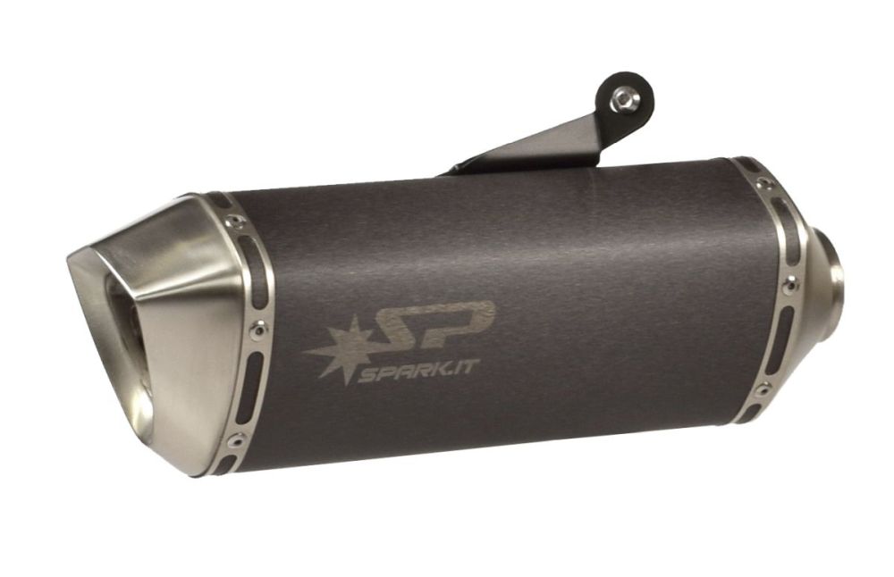 SPARK FORCE SLIP - ON LYDDÆMPER DARK STYLE (RUSTFRI) KAWASAKI Z800E - Pitboxen.dk