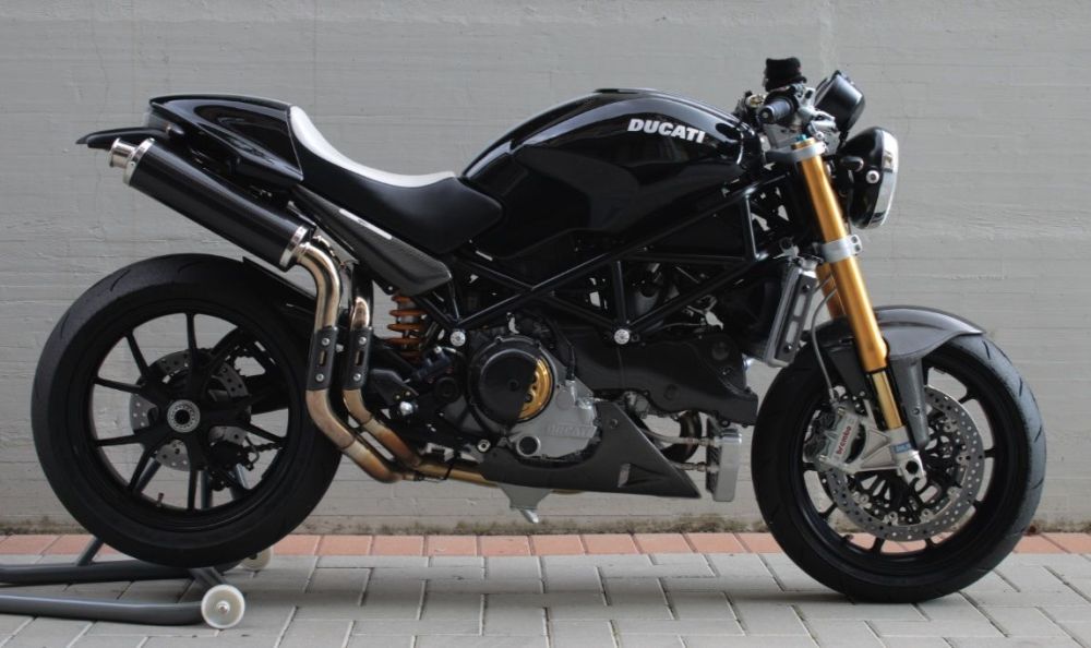 SPARK RUNDE LYDDÆMPERE CARBON HIGH - UP DUCATI MONSTER S4R/S2R - Pitboxen.dk