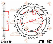 stål bagkædehjul 41T 530 - JTR1797.41 - JT Sprockets - Pitboxen.dk