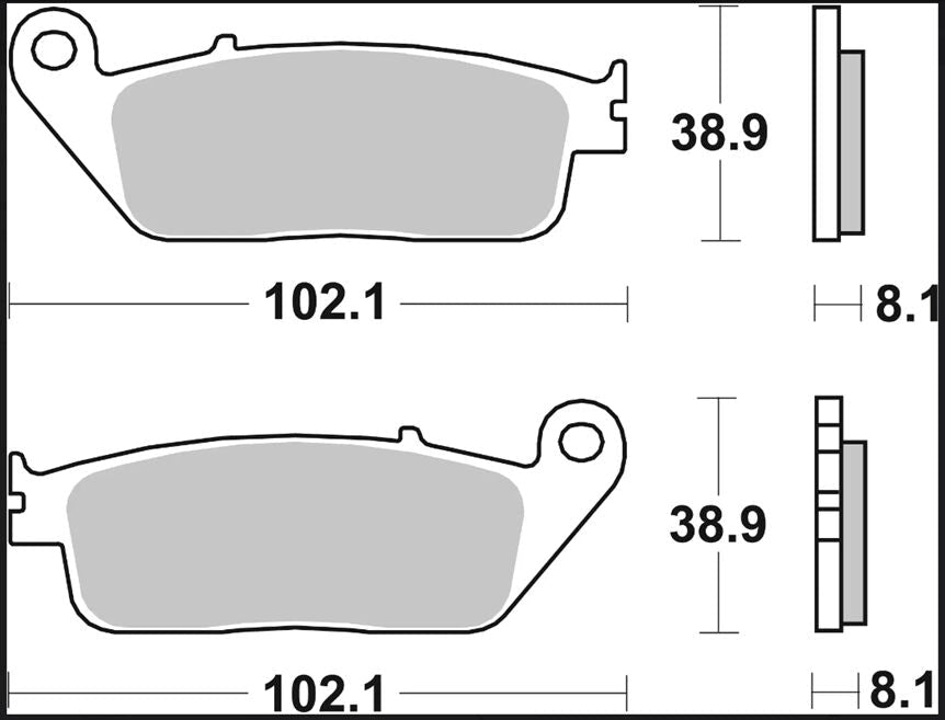 Suzuki Burgman Executive 04 - 19 m.fl. bremseklodser, sinter XS Scooter - Brembo - Pitboxen.dk
