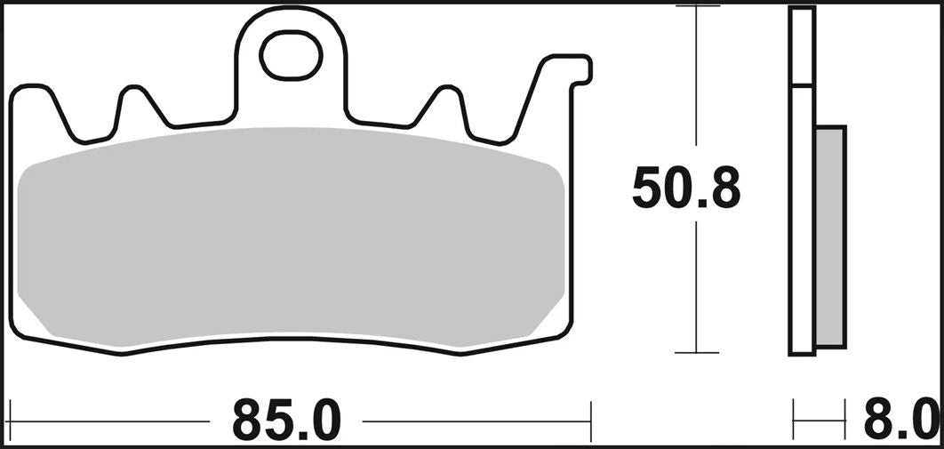 Triumph STREET TRIPLE 765 R 17 - 23 m.fl. bremseklodser, sinter SA - Brembo - Pitboxen.dk