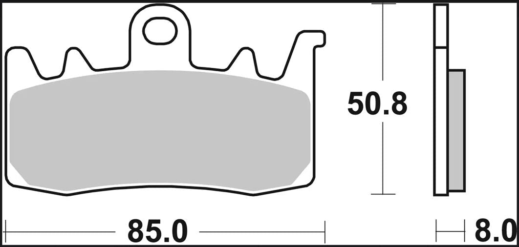 Triumph STREET TRIPLE 765 R 17 - 23 m.fl. bremseklodser, sinter SR - Brembo - Pitboxen.dk
